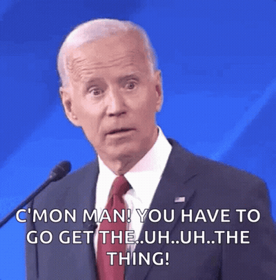 Man In Suit Speaking Into Microphone Says C Mon Man You Have To Go Get The GIF