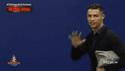 Man In Suit Standing Before Mega HD Sign GIF