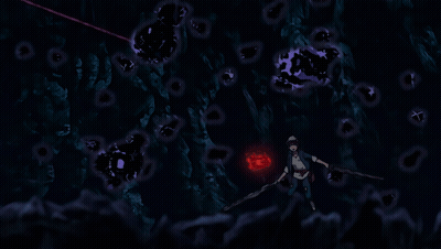 Man In Suit Standing In Dark Cave GIF