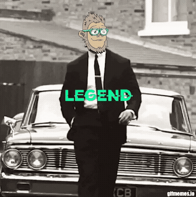 Man In Suit Standing In Front Of Car Saying Legend GIF