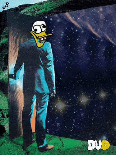 Man In Suit Standing In Front Of Door Dux GIF