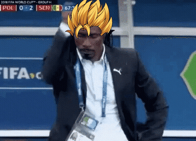 Man In Suit Standing In Front Of FIFA Screen GIF