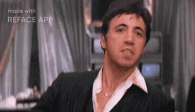 Man In Suit Standing In Front Of TV GIF