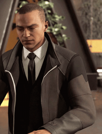 Man In Suit Standing With Eyes Closed GIF