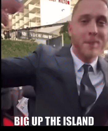 Man In Suit Taking Selfie Big Up Island GIF