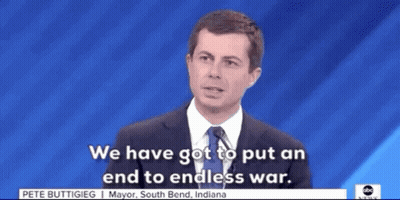 Man In Suit Talking About End To Endless War GIF