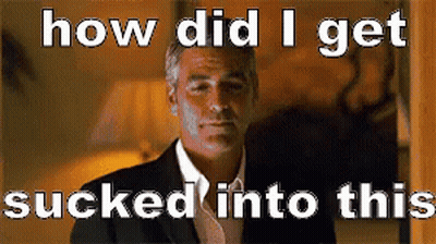 Man In Suit Talking About How He Got Sucked Into This GIF