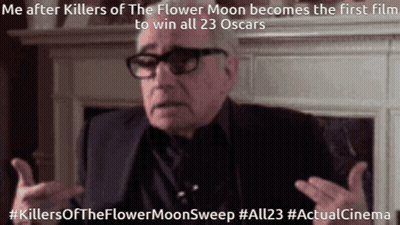 Man In Suit Talking About Killers Of The Flower Moon GIF