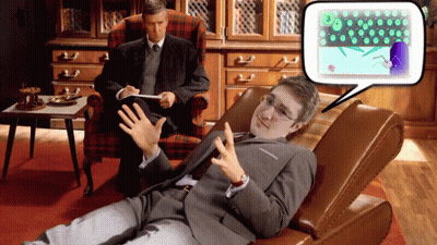 Man In Suit Talking To Another Man GIF