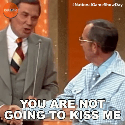 Man In Suit Talking To Man Saying You Are Not Going To Kiss Me GIF