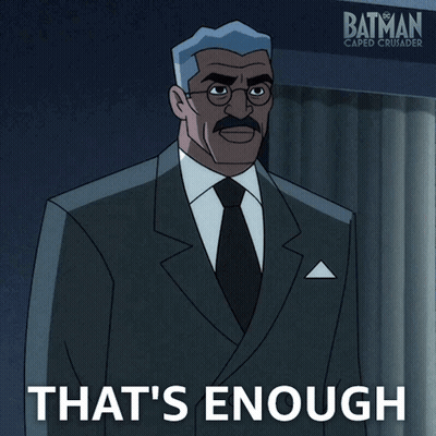 Man In Suit That's Enough GIF