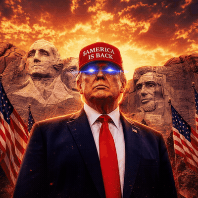 Man In Suit Tie America Is Back Hat GIF