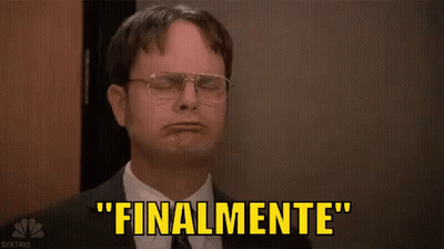 Man In Suit Tie Arms In Air Finalmente GIF