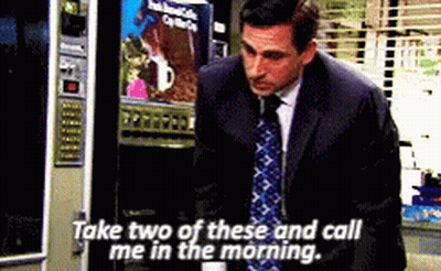Man In Suit Vending Machine Says Take Two Of These GIF