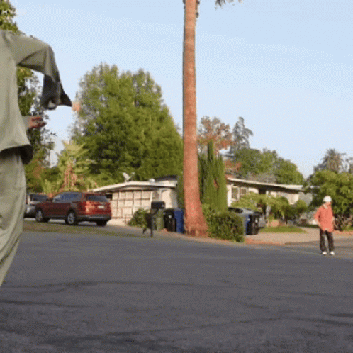 Man In Suit Walking Bridge GIF