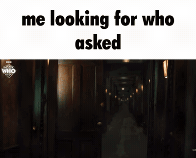 Man In Suit Walking Hallway Saying Me Looking For Who Asked GIF