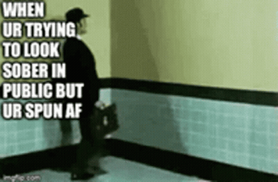 Man In Suit Walking With Briefcase GIF