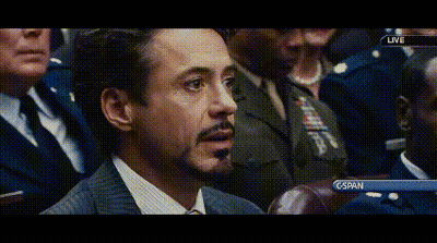 Man In Suit Watching C-SPAN Broadcast GIF
