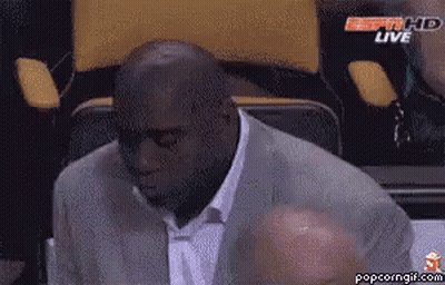 Man In Suit Watching ESPN HD Live GIF