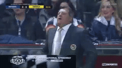 Man In Suit Watching Game GIF