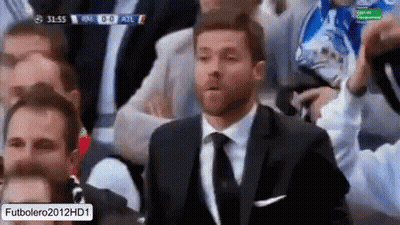 Man In Suit Watching Soccer GIF