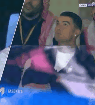 Man In Suit Watching Soccer Match GIF