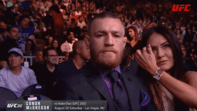 Man In Suit Watching UFC Fight GIF
