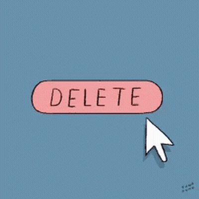 Man In Suit Waving And Saying Delete GIF