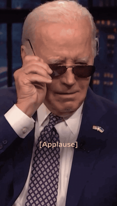 Man In Suit Wearing Sunglasses Applause GIF