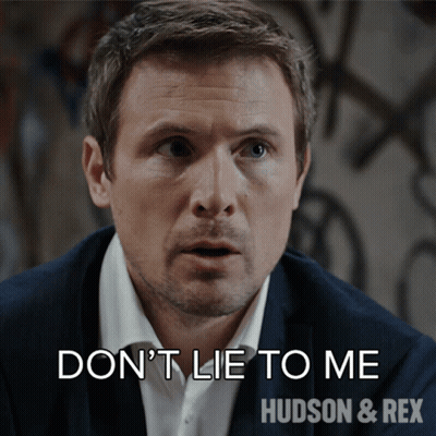 Man In Suit White Shirt Don't Lie To Me GIF