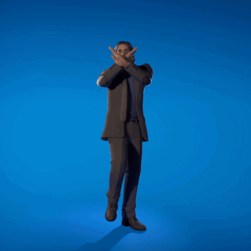 Man In Suit With Arms In Air GIF