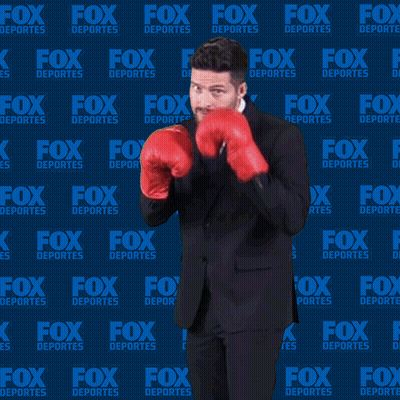Man In Suit With Boxing Gloves Fox Deportes GIF