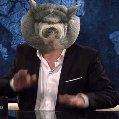 Man In Suit With Cat Head GIF