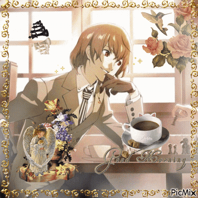 Man In Suit With Coffee Good Morning GIF