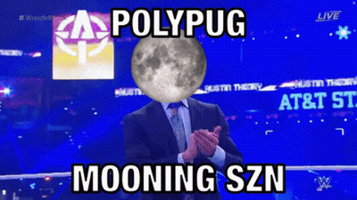 Man In Suit With Full Moon Face Polypug Mooning Szn GIF