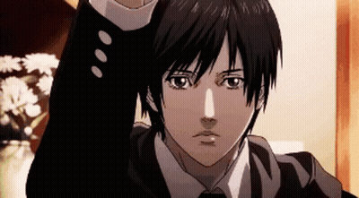 Man In Suit With Hand Up GIF