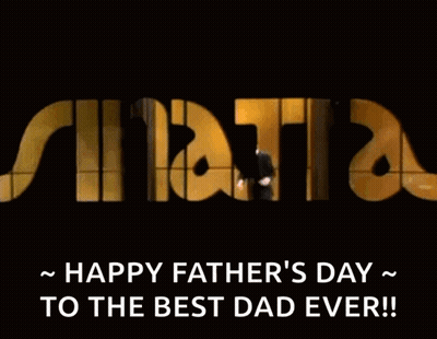 Man In Suit With Happy Father's Day Best Dad Ever Sign GIF