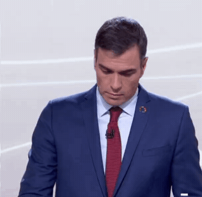 Man In Suit With Pin Saying EC GIF