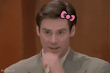 Man In Suit With Pink Bow On Head GIF