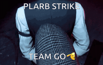 Man In Suit With Plarb Strike Team Go GIF