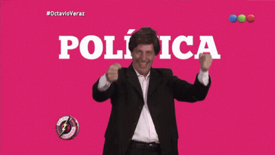Man In Suit With Política Sign GIF