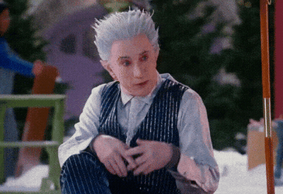 Man In Suit With White Hair And Blue Vest GIF