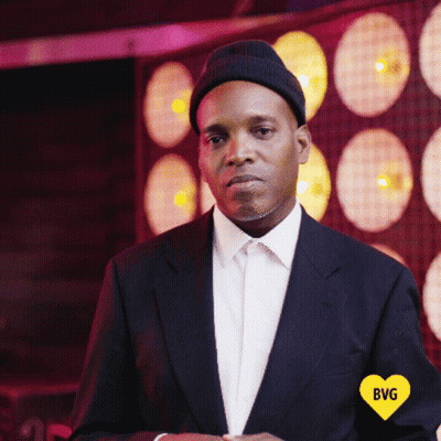 Man In Suit With Yellow Heart BVG GIF