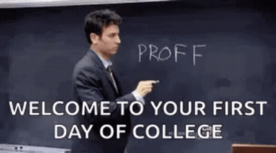 Man In Suit Writing On Blackboard GIF