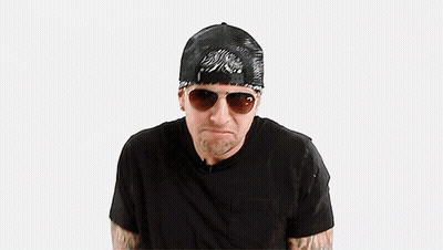Man In Sunglasses And Bandana Making Funny Face GIF