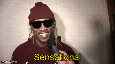 Man In Sunglasses And Beanie Holding Microphone Sensational GIF