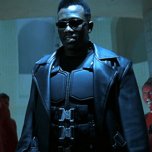Man In Sunglasses And Black Leather Jacket GIF