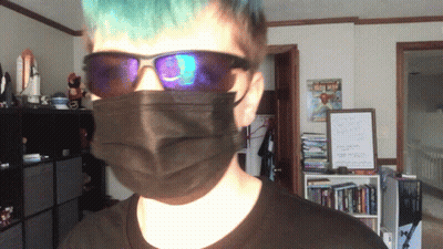 Man In Sunglasses And Black Mask GIF