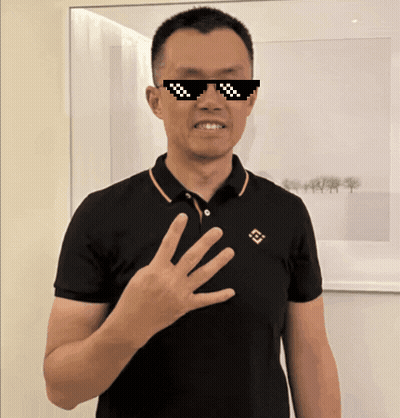 Man In Sunglasses And Black Polo Shirt Showing Hand GIF