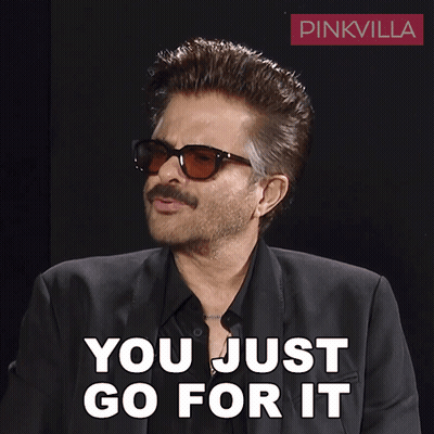 Man In Sunglasses And Black Suit Says You Just Go For It GIF